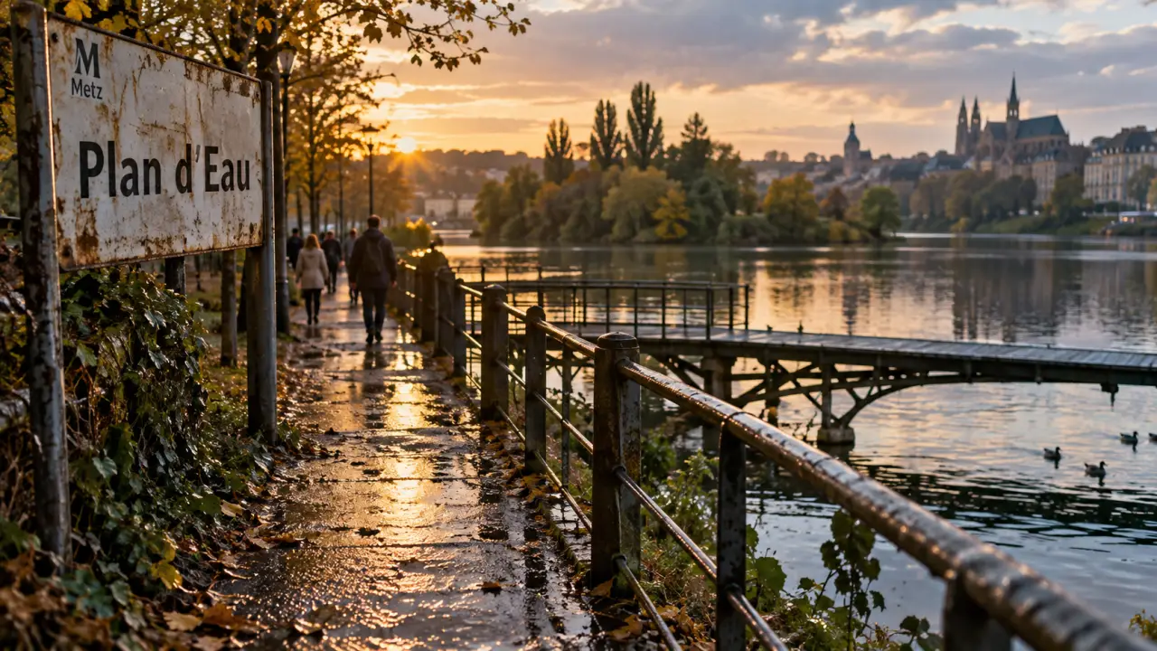Balade autour de Metz : chemin au bord de la Moselle et Plan d’Eau à l’île Saint-Symphorien