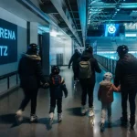 Ice Arena Metz : patinoire 1500 m², entrée avec familles et piste
