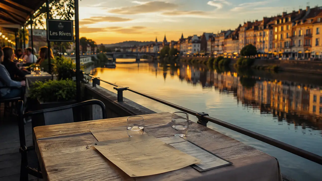 Restaurant portofino metz : Les Rives au bord de la Moselle à Longeville-lès-Metz
