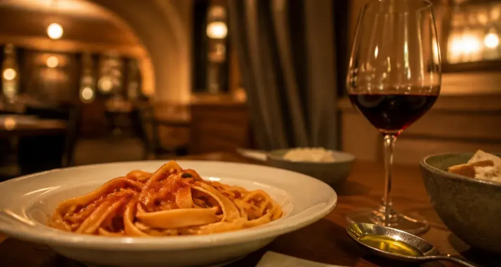 Restaurant terrazza metz : pâtes fraîches italiennes, vin rouge et huile d’olive