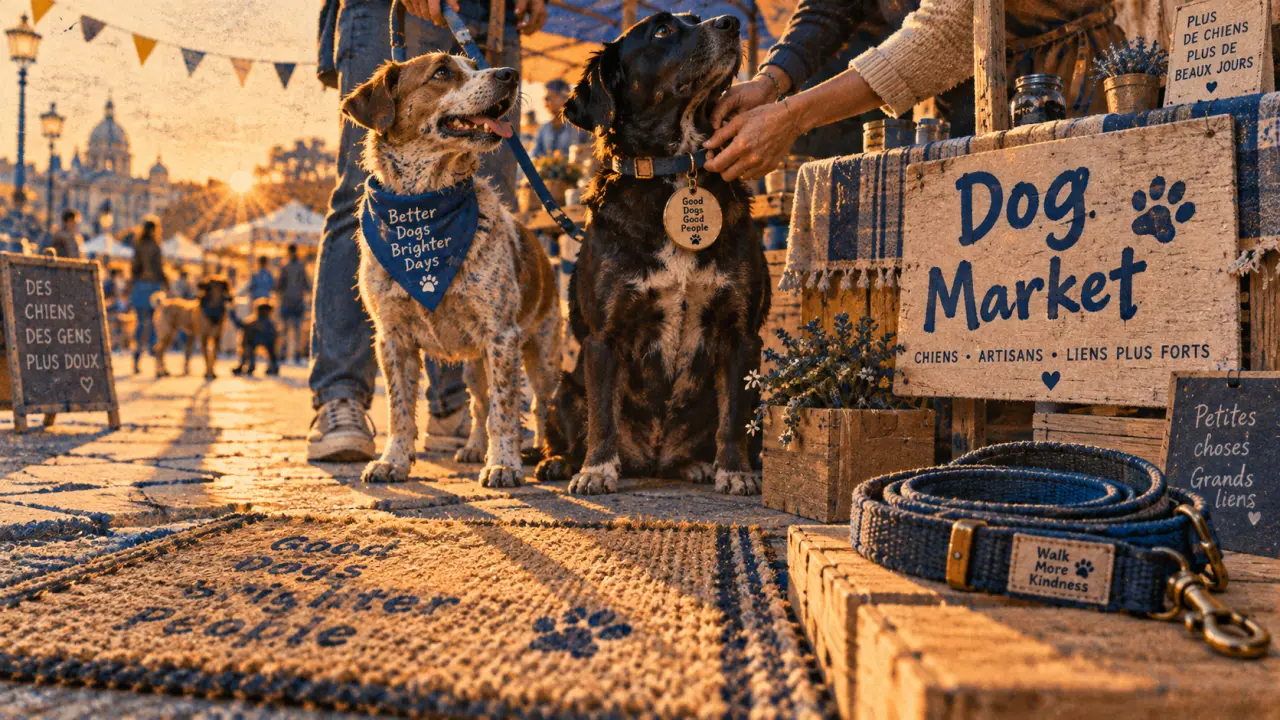 À Metz, le premier Dog Market rassemble maîtres et chiens sur l’Esplanade