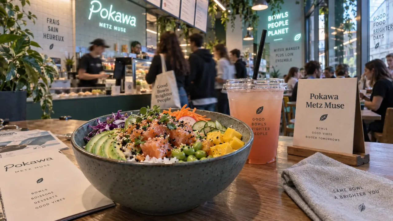restaurant muse metz : poké bowl lumineux