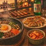 Restaurant pocha Metz : bibimbap fumant, mandu grillés et kimchi